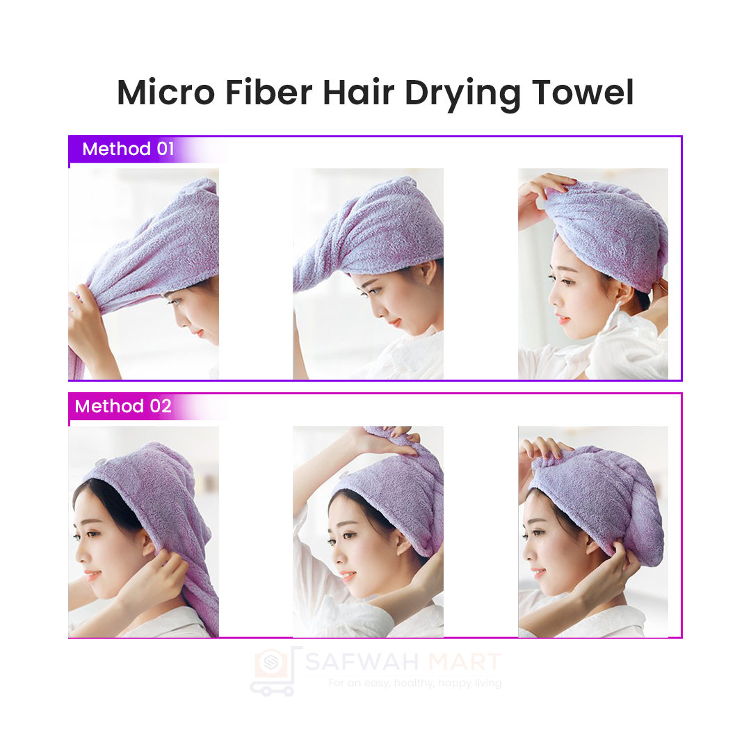 Microfiber Quick Drying Absorbent Hair Towel