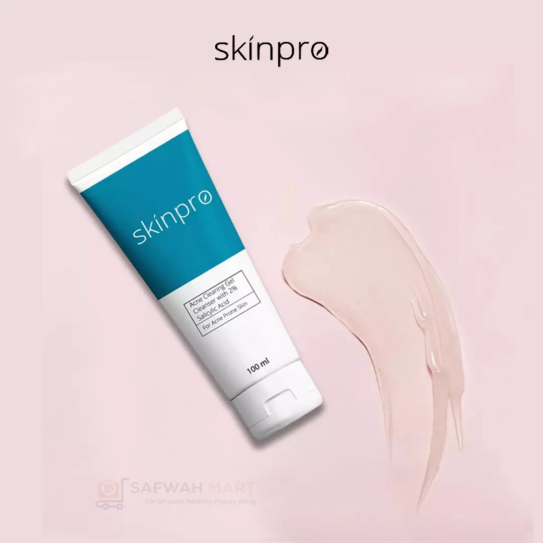 Skinpro acne clearing gel cleanser with 2% salicylic acid