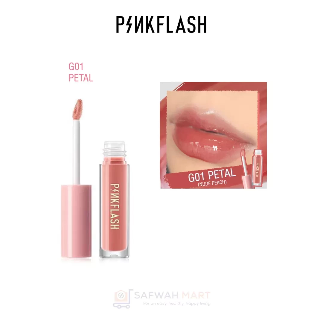 L02-PINKFLASH Ever Glossy Moist Lipgloss-G01(Petal)