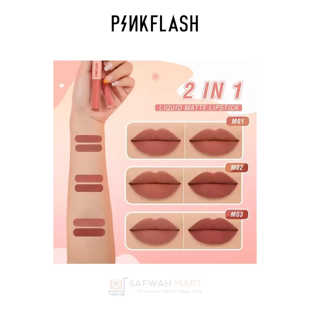 L13 – PINKFLASH Duo Liquid Lipstick(M01)