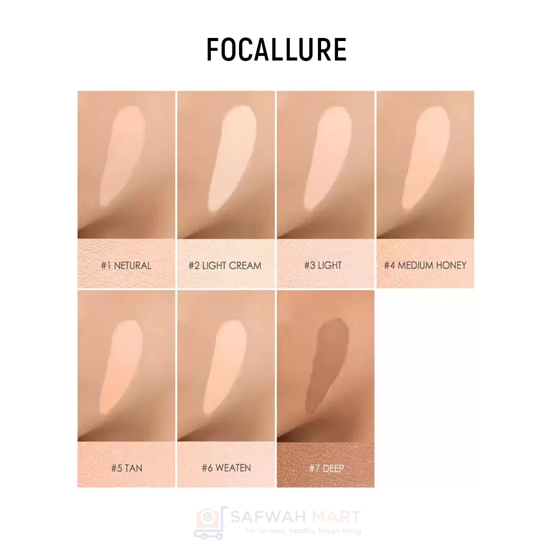 Focallure Full Coverage Liquid Concealer -02 (Light Cream)