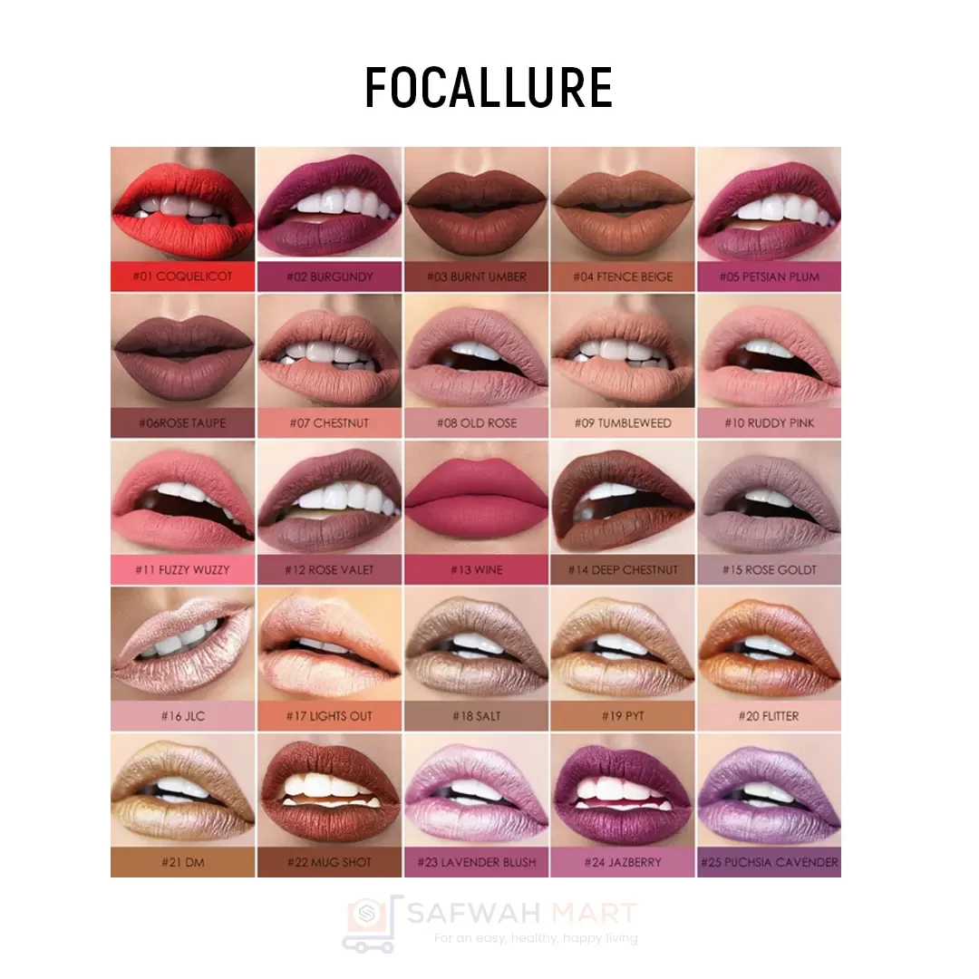 Focallure Waterproof Matte Liquid Lipstick -4(Frence Beige)