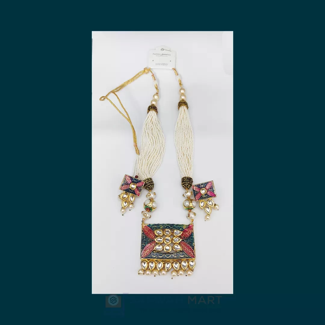 Indian Joypuri necklace set (Square)