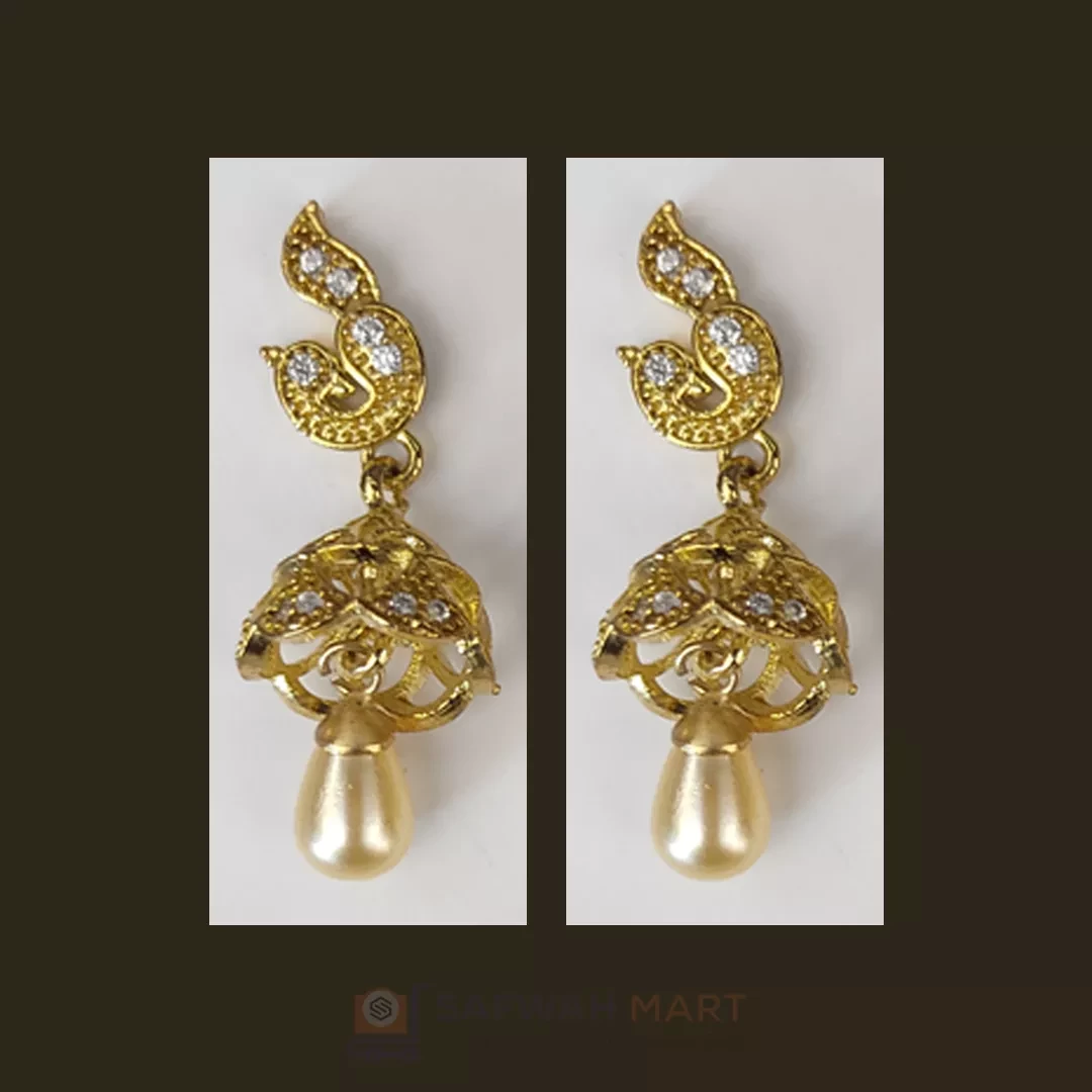 Earring ( Gold pearl Jhumka)