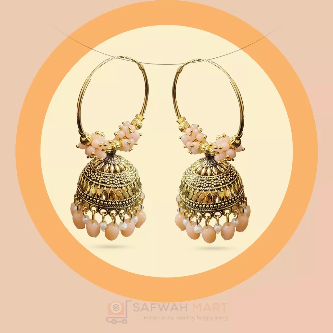 Earring( Round Pink)
