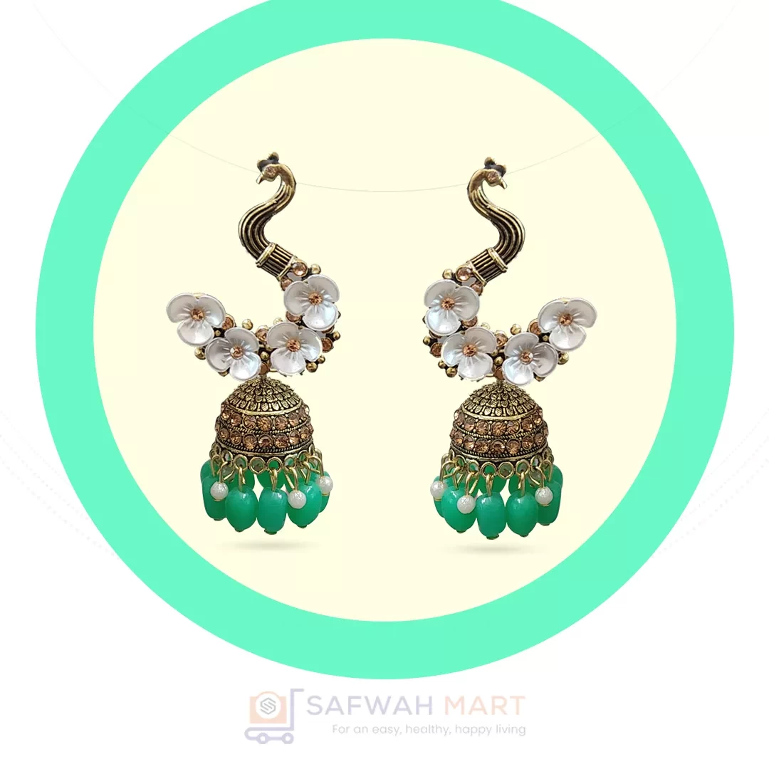 Earring (Peacock Green)