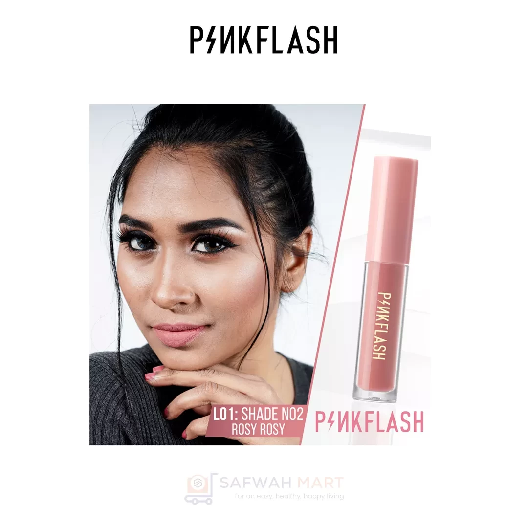 L01 – PINKFLASH Melting Matte Waterproof Lipstick (N02)