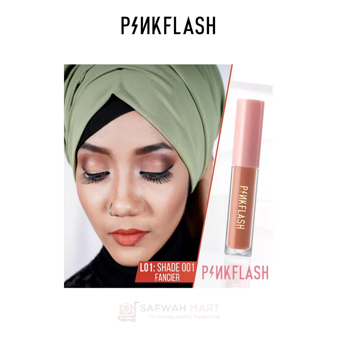 L01 – PINKFLASH Melting Matte Waterproof Lipstick (O01)