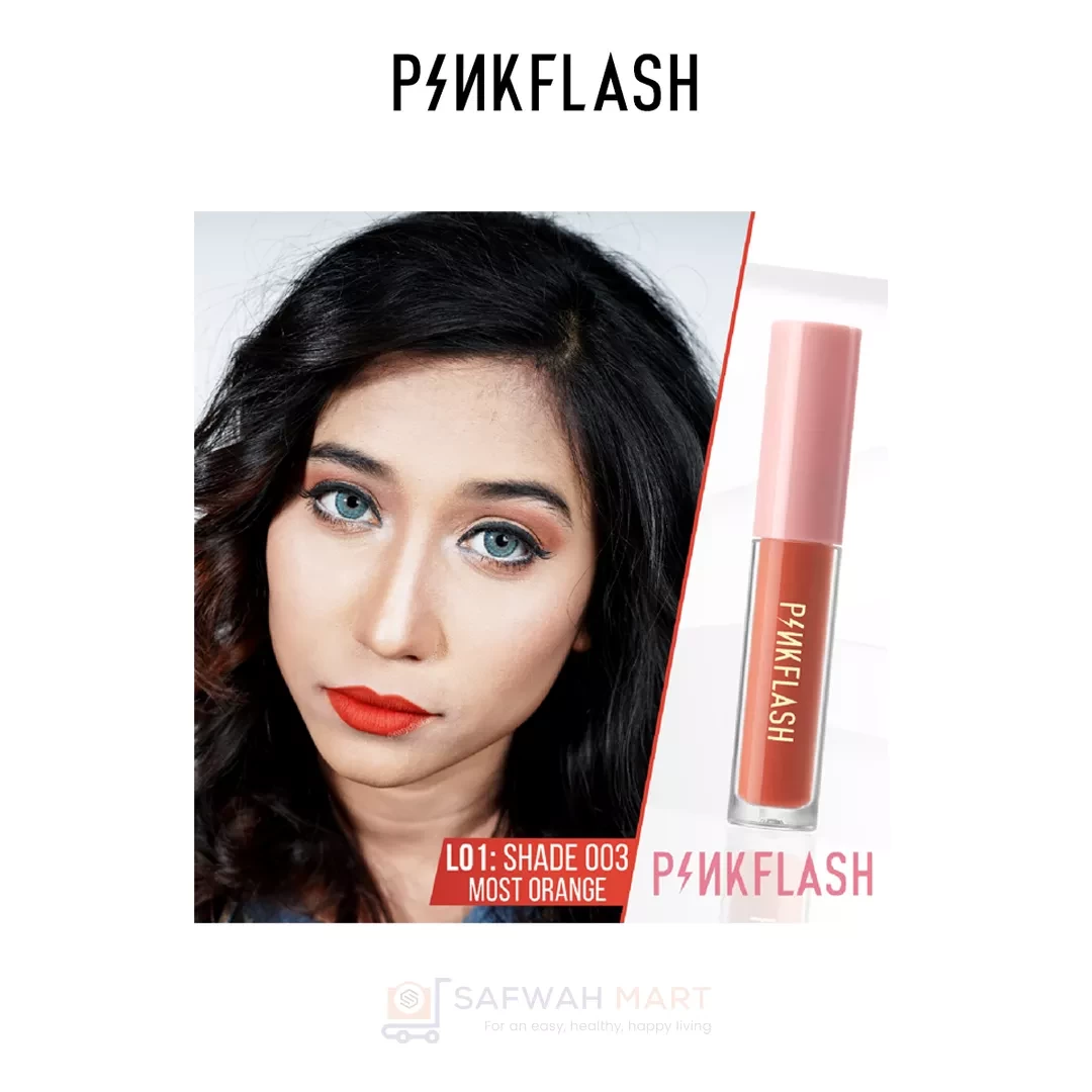 L01 – PINKFLASH Melting Matte Waterproof Lipstick (O03)