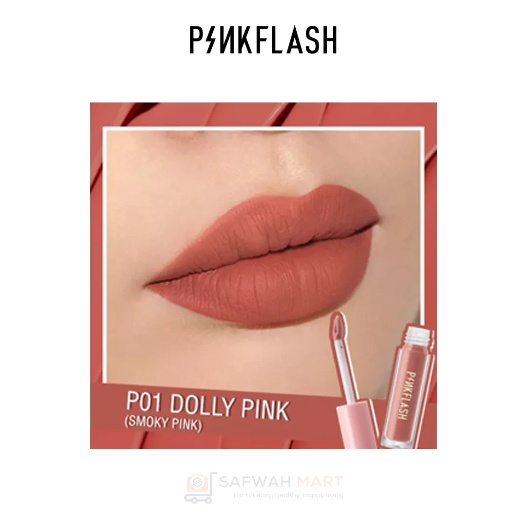 L01 – PINKFLASH Melting Matte Waterproof Lipstick (P01)
