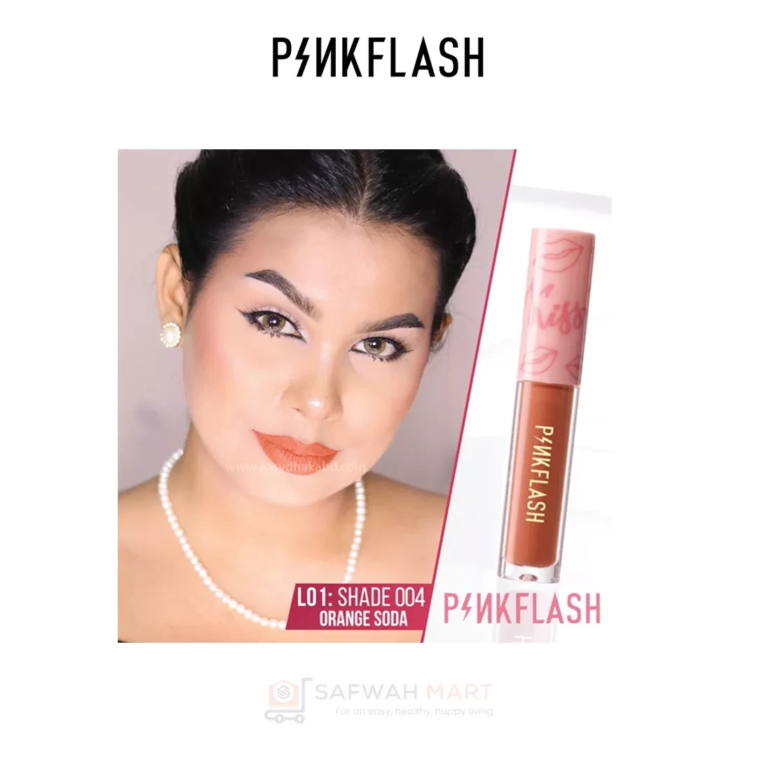 L01 – PINKFLASH Melting Matte Waterproof Lipstick (O04)