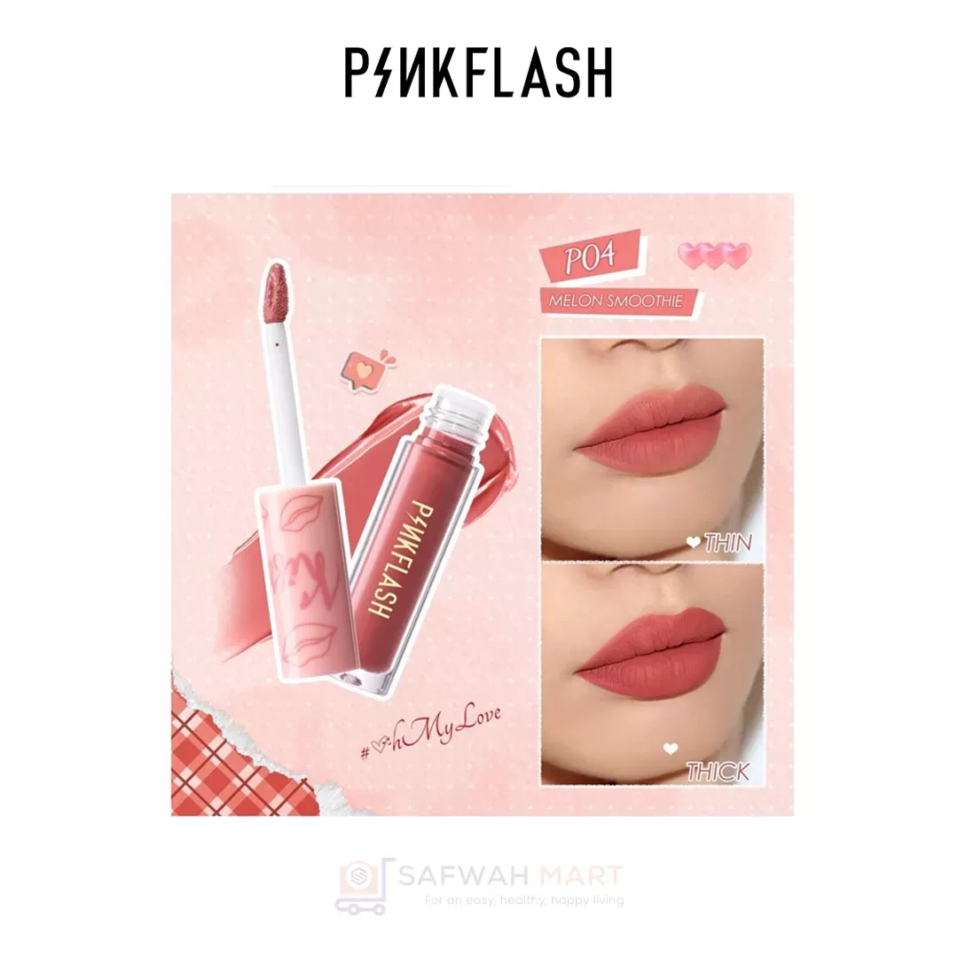 L01 – PINKFLASH Melting Matte Waterproof Lipstick (P04)