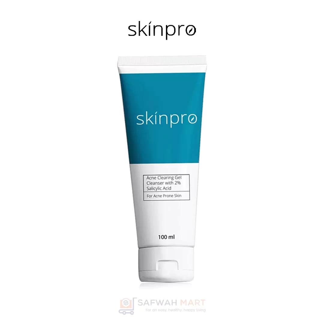 Skinpro acne clearing gel cleanser with 2% salicylic acid