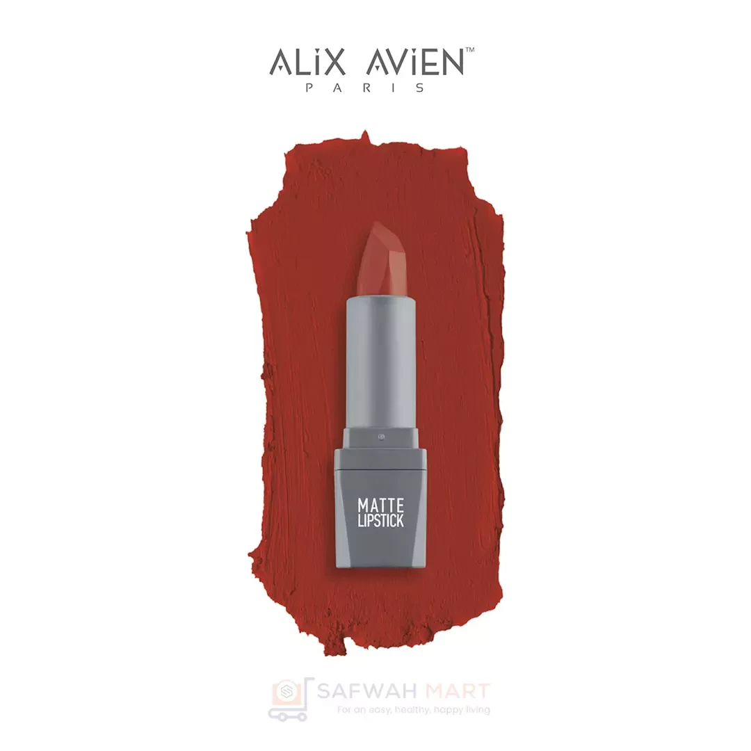 Alix Avien Matte Lipstick- 421( Orange Red)