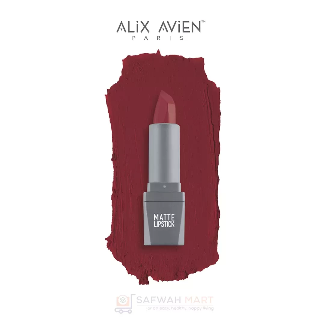 Alix Avien Matte Lipstick- 423( Wine Red)