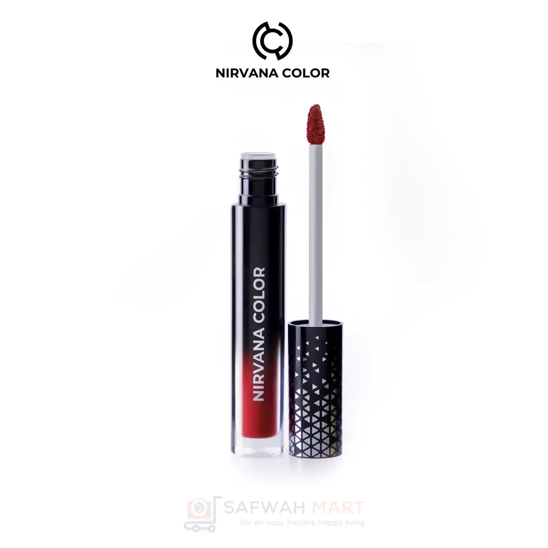 Nirvana Color Liquid Matte Lipstick- Wild Red