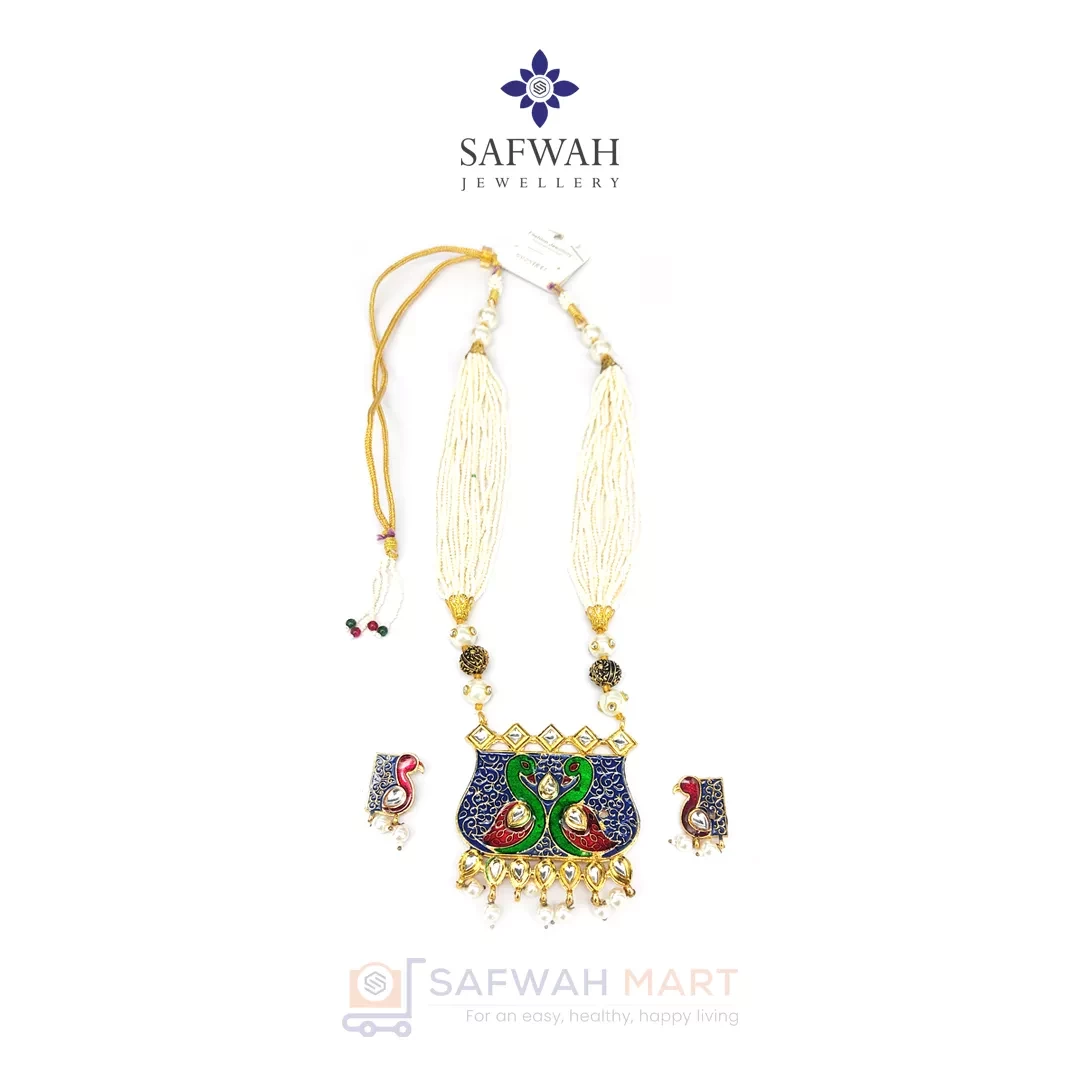 Indian Joypuri necklace set Bird Design
