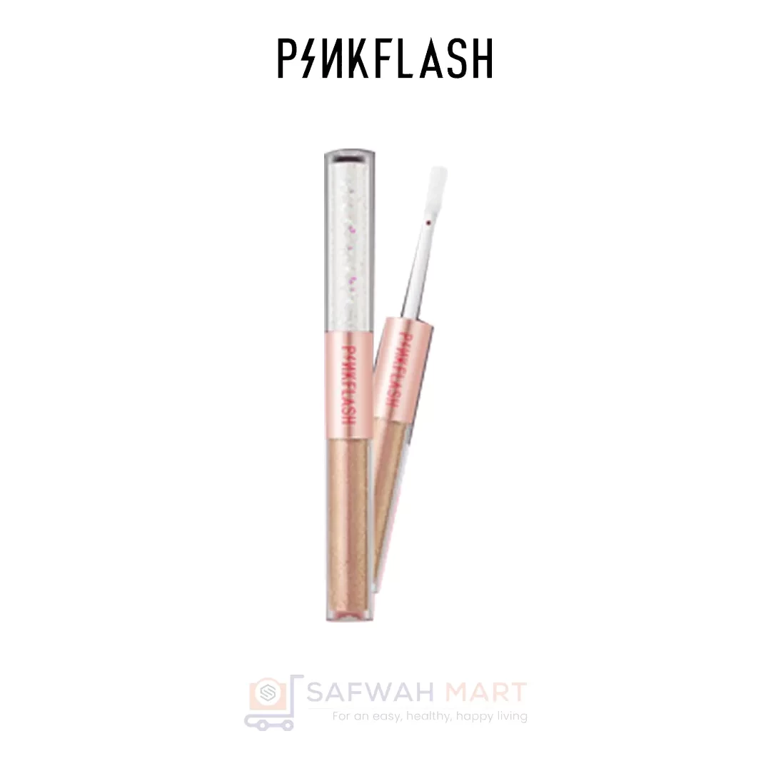 E18 – PINKFLASH All Glow Duo Liquid Ocular shadow -03 (Golden Diamond)