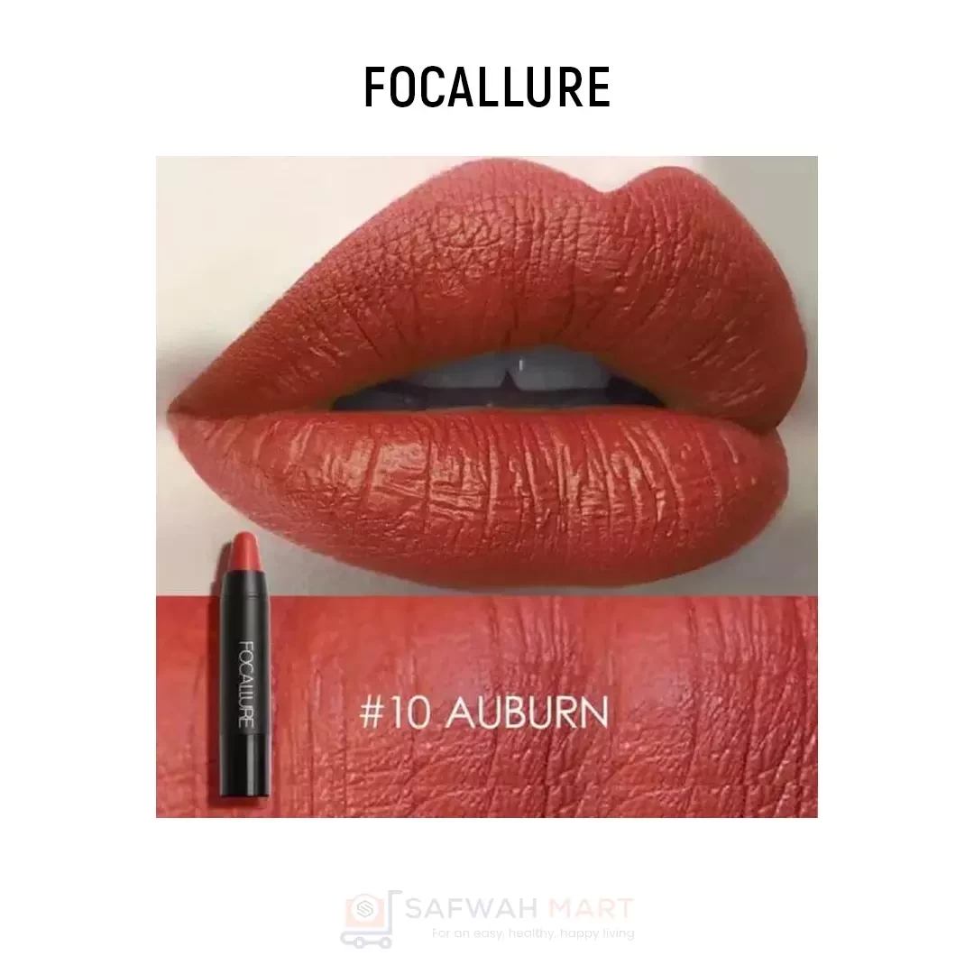 Focallure Matte Lips Crayon Lipstick (FA 22) – 10(Auburn)