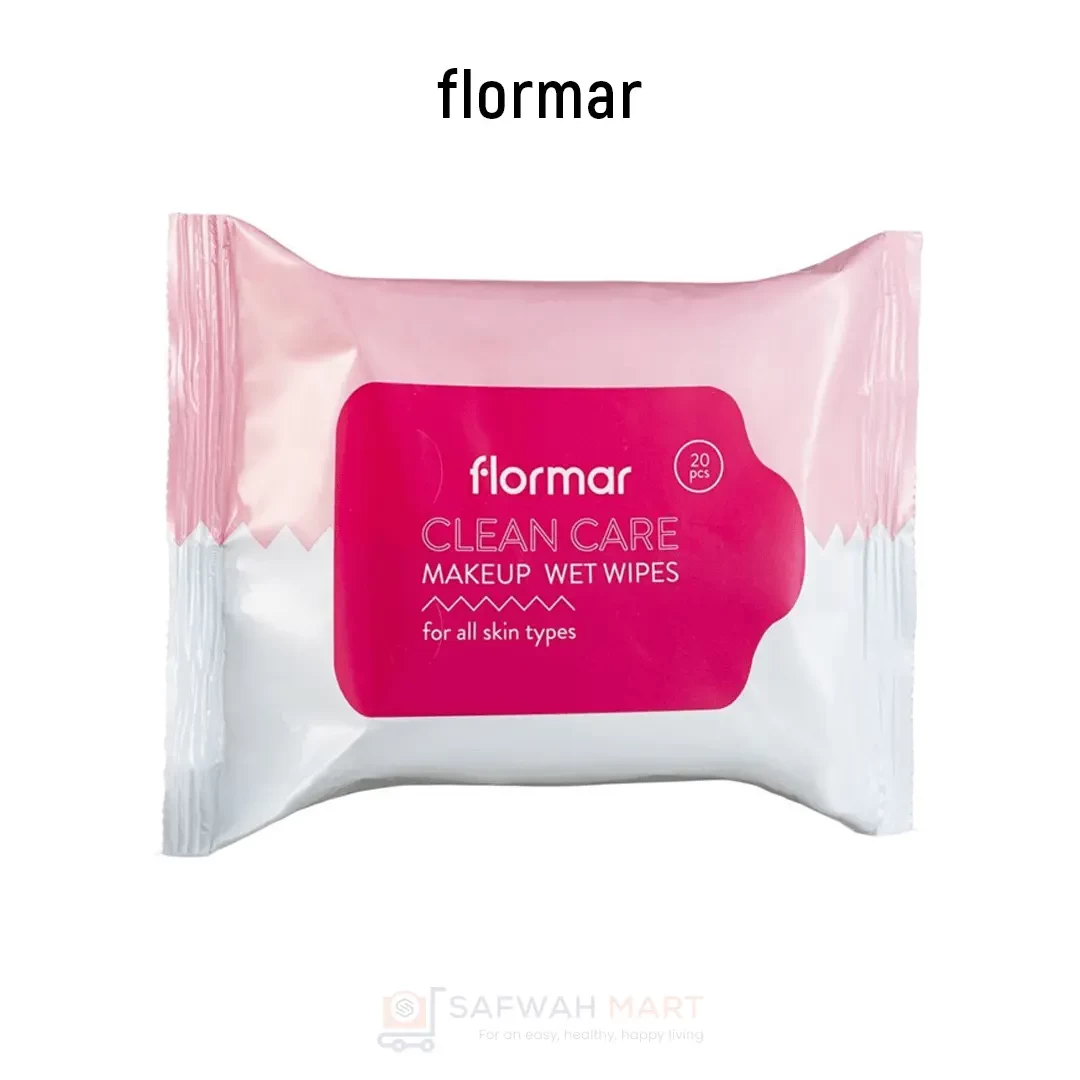 Flormar Clean Care Makeup Wet Wipes 20-All Skin Types