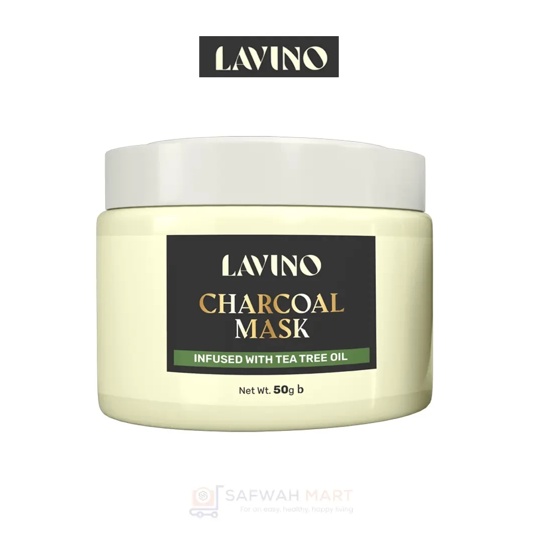Lavino Charcoal Mask Infused With Tea Tree Oil